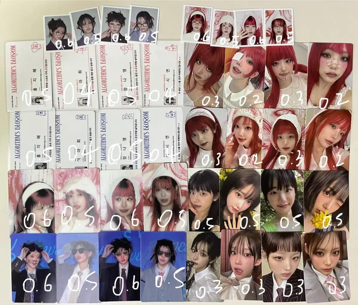 QWER 가짜아이돌 마니또 디스코드 앨범 포카 양도 포토카드 히나